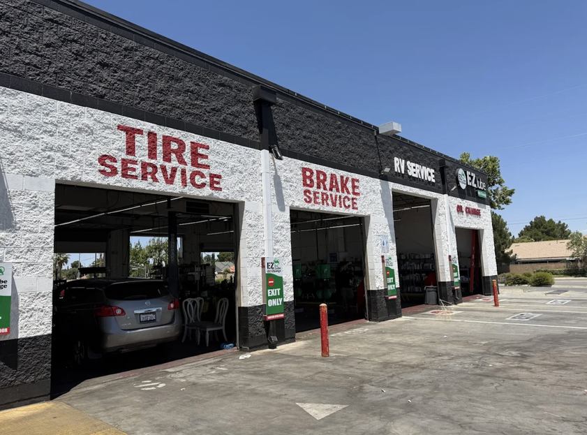 EZ Lube Oil Change shop on Rancho Vista Boulevard in Palmdale, California